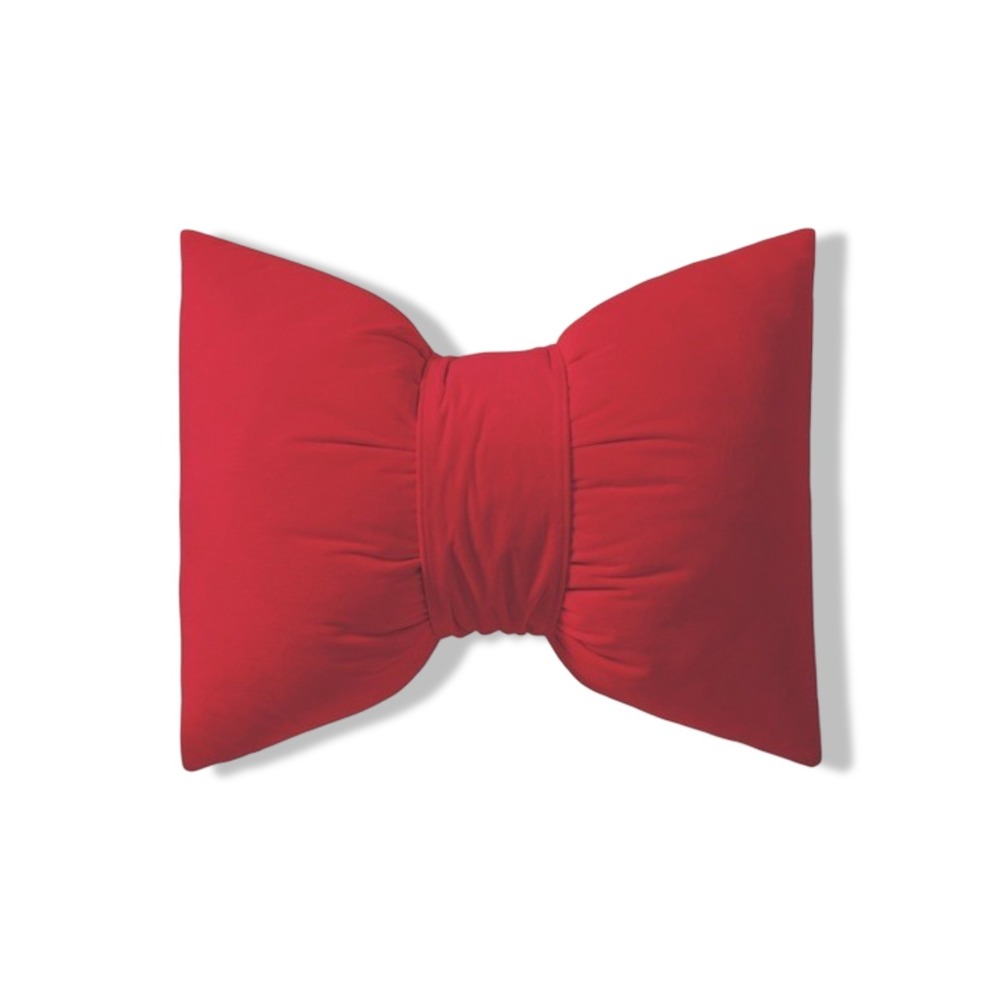 My Texas House 15x18‎ Red Velvet Bow Pillow Holiday Decor